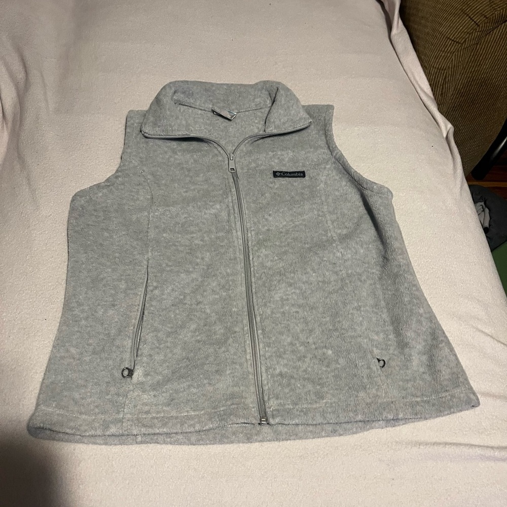Columbia Vest Gray Women’s Petite Medium